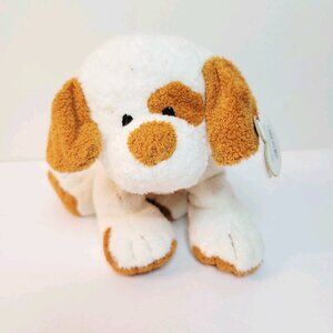 Ty Pluffies 2007 PEPPY Puppy Dog Brown White Spots Stuffed Baby Plush Ty Lux